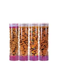 HappyTorta.it Tubi da 500g di mini biscotti senza zucchero a basso indice glicemico, vegani, biologici e senza glutine Adatto a