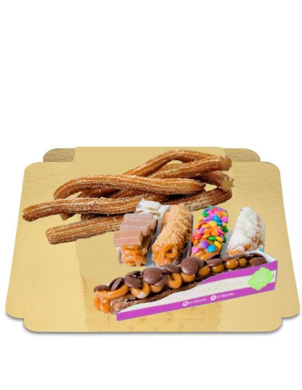 HappyTorta.it 10 churros personalizzabili con dolci vegani, biologici a basso indice glicemico senza zucchero e senza glutine ad