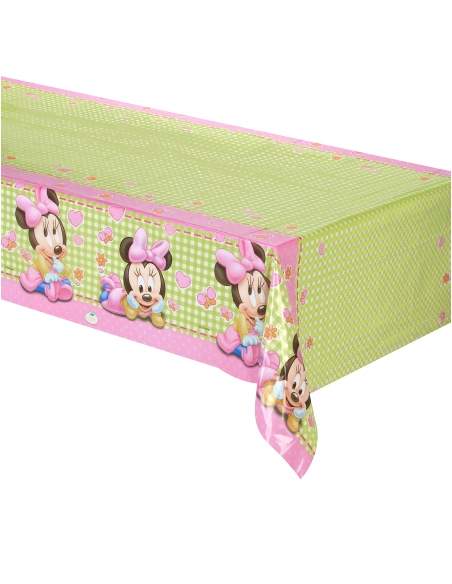 HappyTorta.it Confezione decorazione compleanno 1 anno bambina Minnie Disney - 6