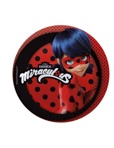 HappyTorta.it Pacchetto di decorazioni per il compleanno di Ladybug Miraculous - 3