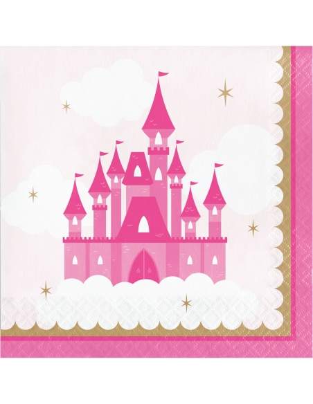 HappyTorta.it Pacchetto di decorazioni per il compleanno di una principessa rosa - 3