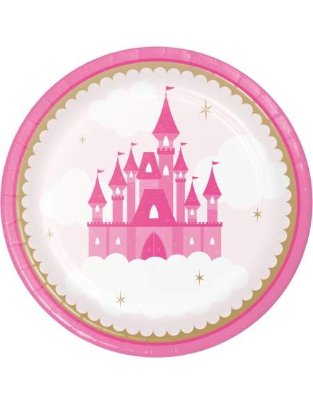 HappyTorta.it Pacchetto di decorazioni per il compleanno di una principessa rosa - 5