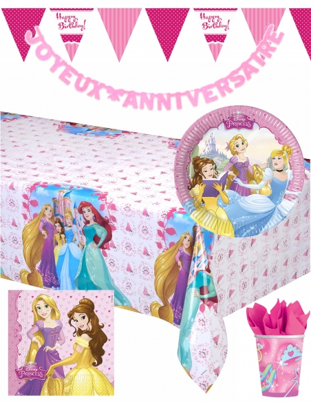 HappyTorta.it Pacchetto di decorazioni per il compleanno della Principessa Disney Rapunzel - 1