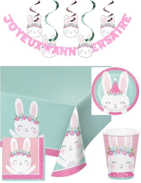 HappyTorta.it Confezione di decorazioni per il compleanno di una coniglietta - 1