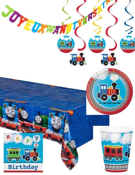 HappyTorta.it Pacchetto di decorazioni per il compleanno di Thomas il treno e i suoi amici - 1