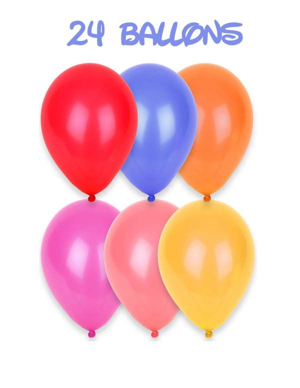 HappyTorta.it 24 palloncini di compleanno multicolori - 1