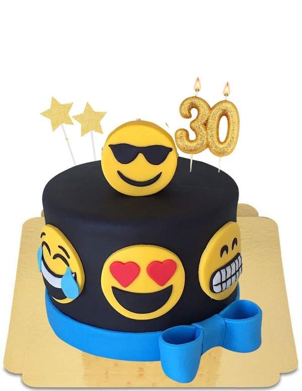  Torta vegana con emoticon, senza glutine - 1