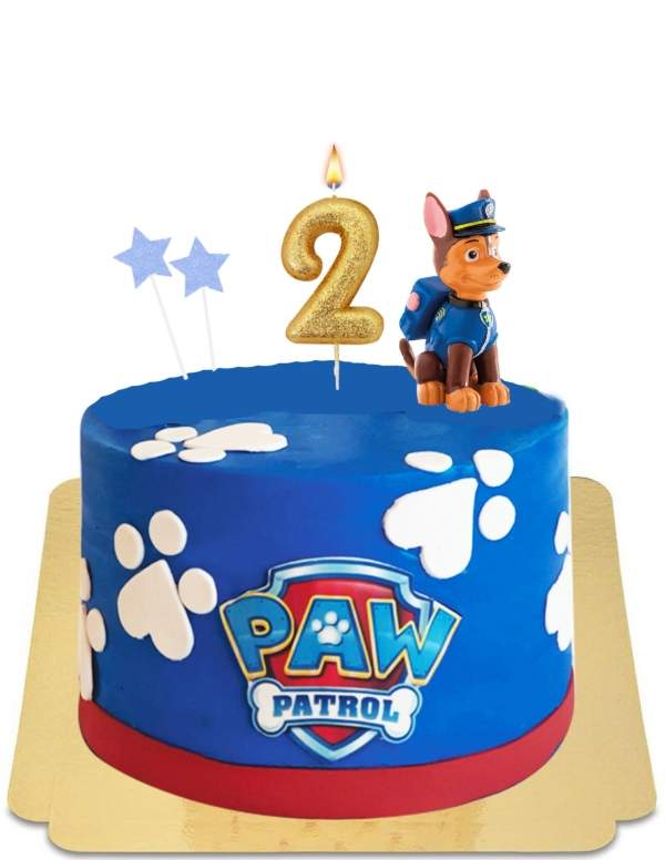  Torta Paw Patrol Chase in statuina vegana, senza glutine - 84