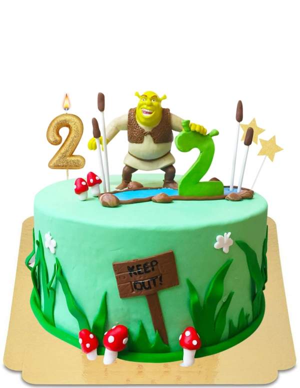  Torta Shrek nella sua foresta vegana, senza glutine - 82