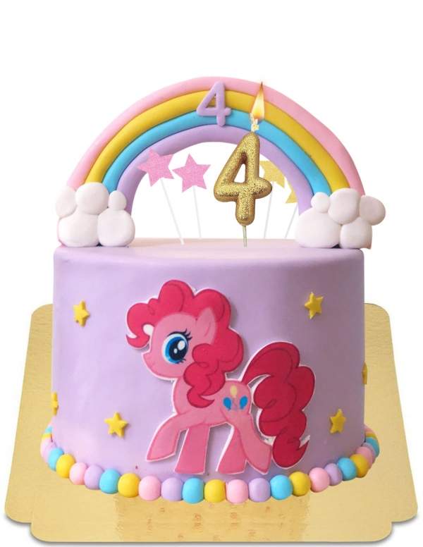 HappyTorta.it Torta Arcobaleno Vegan My Little Pony, Senza Glutine - 133