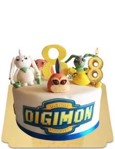 Torta Digimon vegana, senza glutine - 36