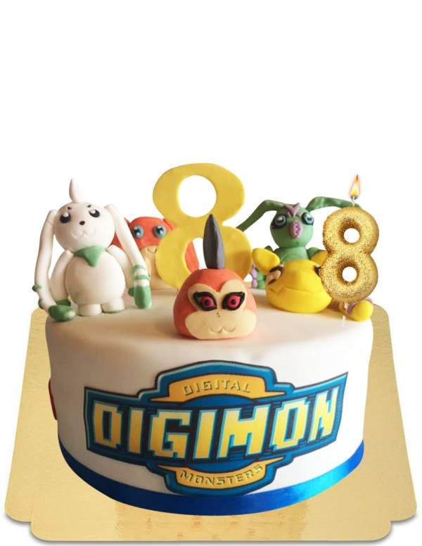  Torta Digimon vegana, senza glutine - 36