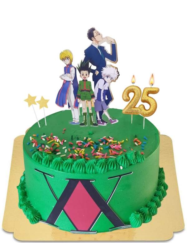  Torta vegana Hunter x Hunter green, senza glutine - 1