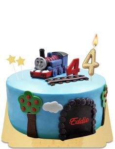 HappyTorta.it Torta Thomas il trenino vegana, biologica e senza glutine - 41