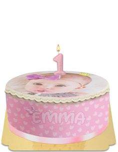 HappyTorta.it Torta di compleanno 2 anni foto ragazza senza uova, vegetariana e senza glutine - 30
