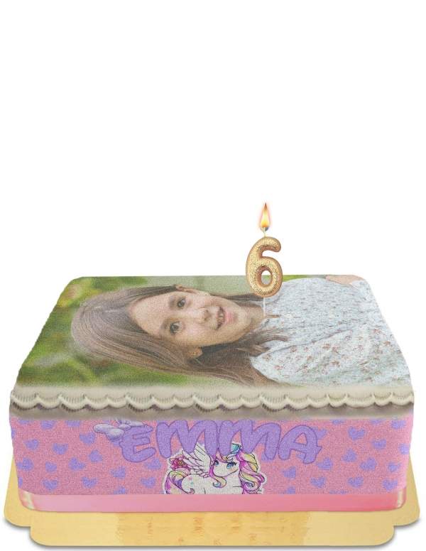HappyTorta.it Torta di compleanno per foto di una ragazza adolescente senza uova, vegetariana e senza glutine - 58