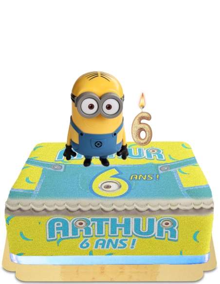 HappyTorta.it Torta salvadanaio testa gigante Minions senza uova, vegetariana e senza glutine - 95