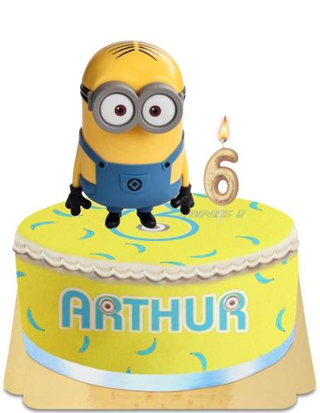 HappyTorta.it Torta salvadanaio testa gigante Minions senza uova, vegetariana e senza glutine - 97